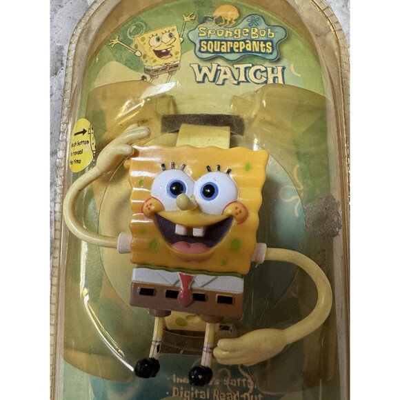 Spongebob Squarepants Digital Watch 2002 Clicks Viacom Nickelodeon Vintage NOS main image 4
